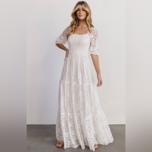 Baltic Born Dresses & Skirts - NWT Baltic Born lace white maxi dress